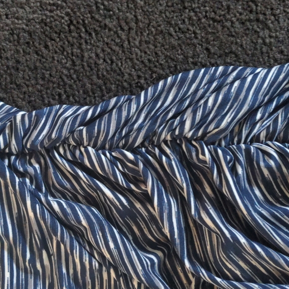 stork&babe stripe gathered side maternity dress XL - Picture 3 of 3